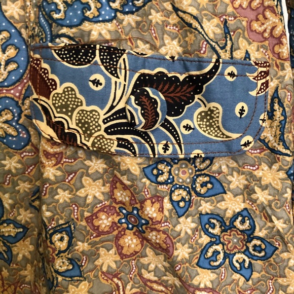 Never Worn Cotton Batik Shirt Dress - Picture 5 of 7